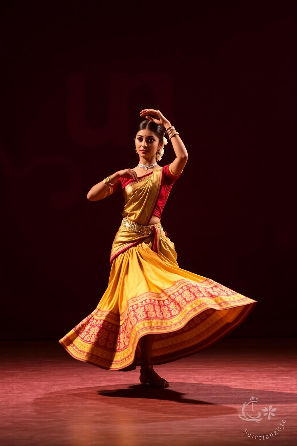 Solo Kathak dancer